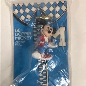 Vintage 1990 Be-Boppin Mickey Mouse Zipper Pull
